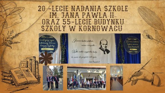 20 -lecie nadania szkole im. Jana Pawła II oraz 55-lecie budynku szkoły w kornowacu - 1