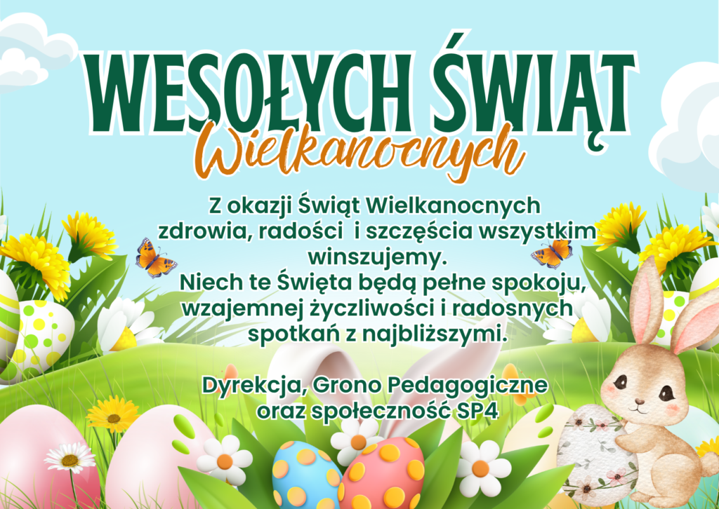 Życzenia świąteczne z okazji Świąt Wielkanocnych.