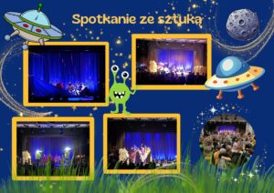 Kolaż ze spektaklu teatralnego dla dzieci.