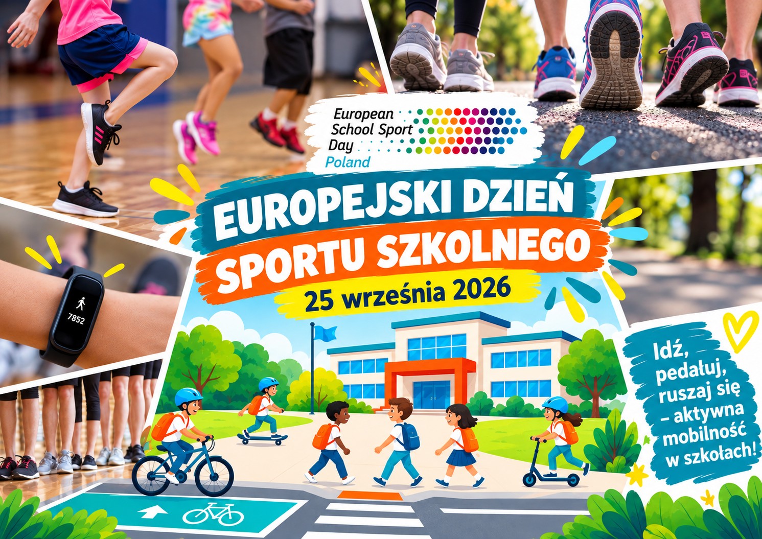 Plakat z okazji Europejskiego Dnia Sportu